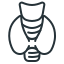 Icon of a Dentist Wearing a Lab Coat
